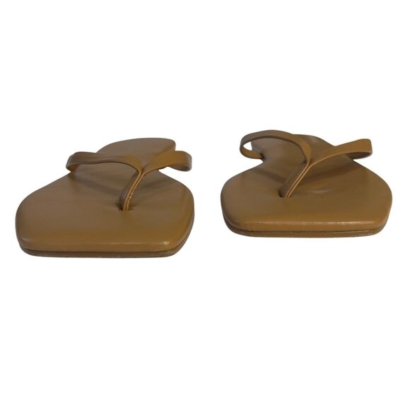 Gorfen Square Toe Flip Flop Sandals Womens Size 7 Tan - Picture 5 of 8